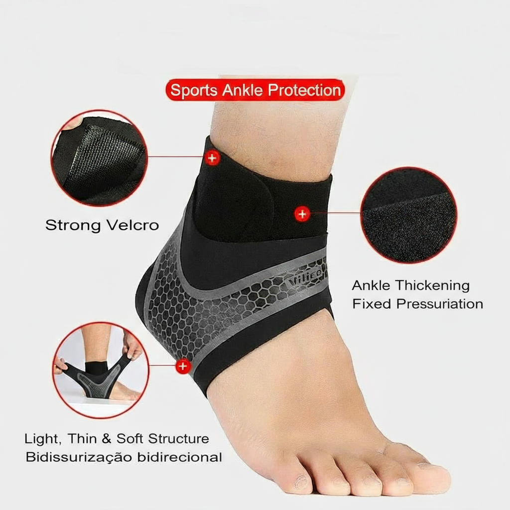 Compression Ankle Support – Stabilising Brace for Sports &amp; Injury Recovery