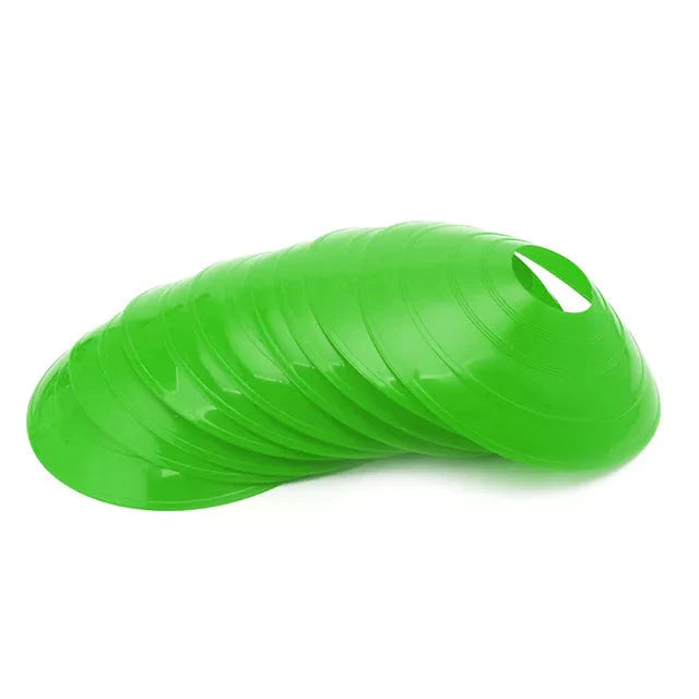 Football Training Cones – Set of 10 Durable Markers for Drills & Practice