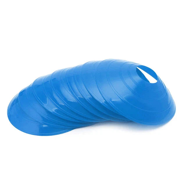 Football Training Cones – Set of 10 Durable Markers for Drills & Practice