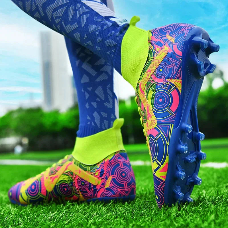 Kids’ Firm Ground Football Boots – SprintLite Sock-Fit Cleats