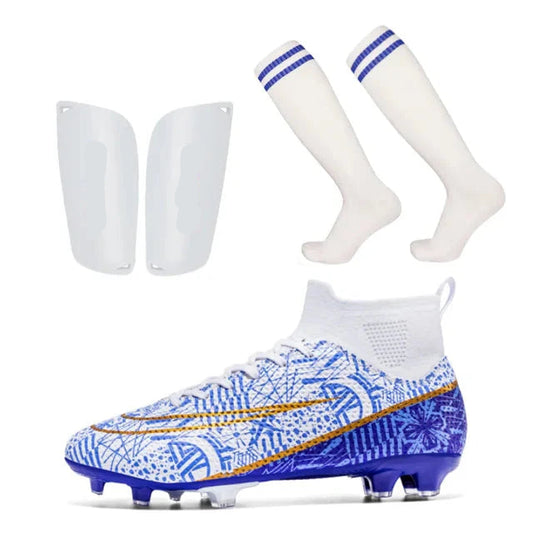 Professional Football Boots with Socks &amp; Shin Guards – Complete Match Kit